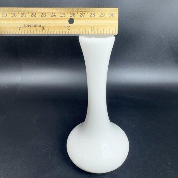 Vintage Coors China Co Inglewood Calif White Pottery Bud Vase Round Bottom VTG - Picture 3 of 11